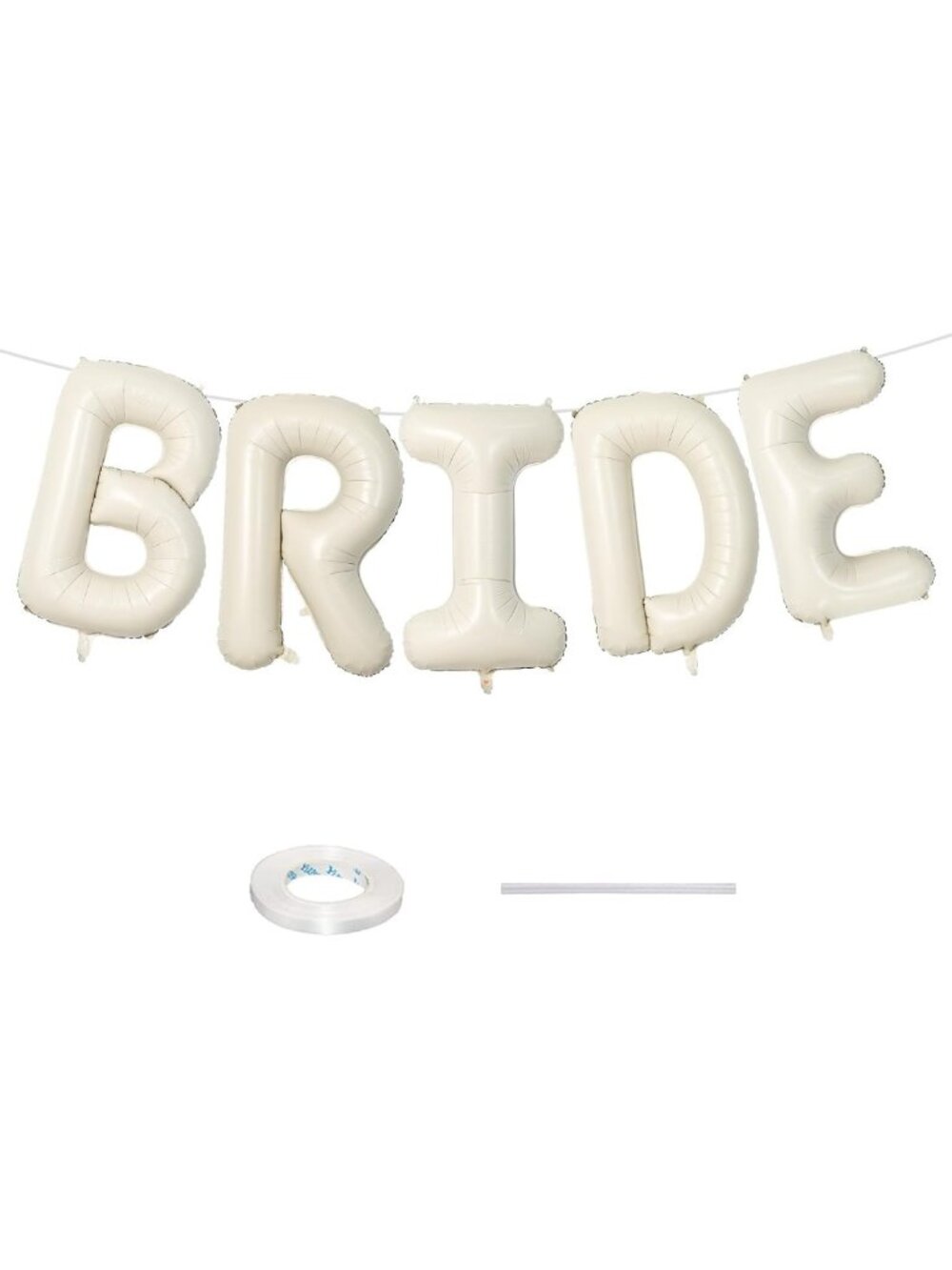 40 Inch Beige Bride Balloons for Bachelorette & Bridal Shower Party Decor